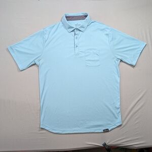 Primo Classic Collar Polo Shirt Marine Blue XL Golf Performance Short Sleeve